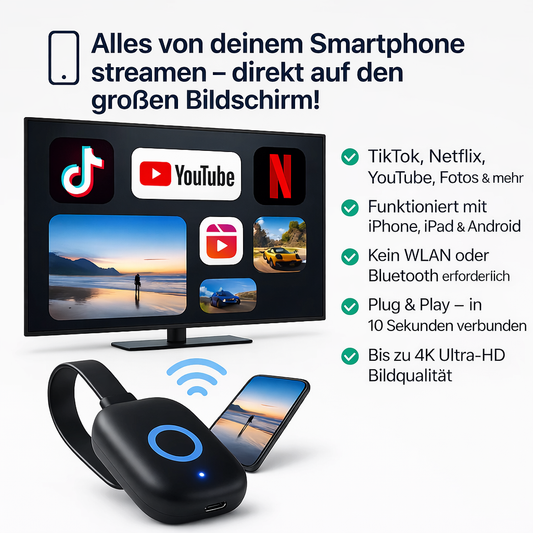 AirBeam™ – Kabelloser Screen-Mirroring-Adapter
