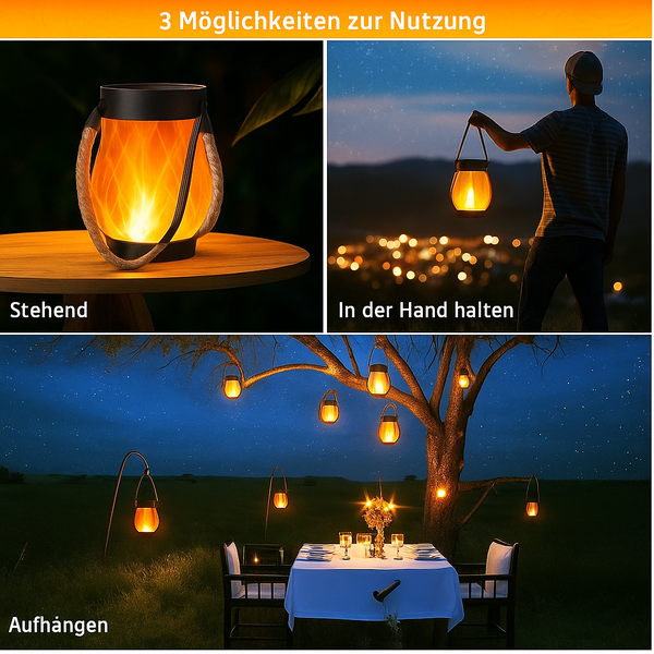 FlameGlow™ - Tanzende Flammen Solarlampe