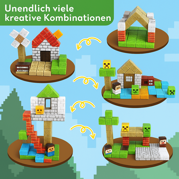 BlockWorld™ – Magnetische Pixel-Baublöcke