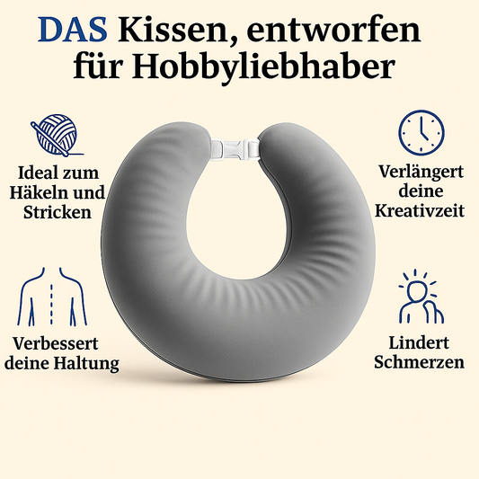 CozyCreate™ – Ergonomisches Kreativkissen