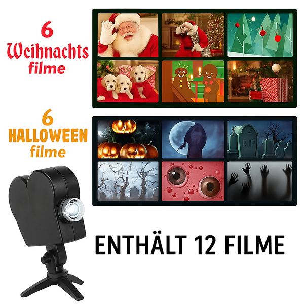 HoloShow™ – Weihnachts- und Halloween-Projektor