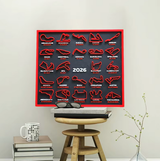 TrackLegend™ F1 Calendar 2026