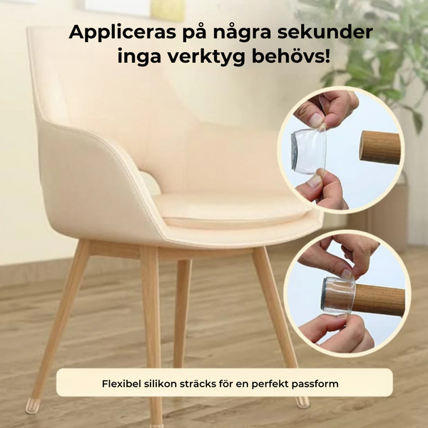 GlideGuard™ – Transparente Stuhlbeinschoner