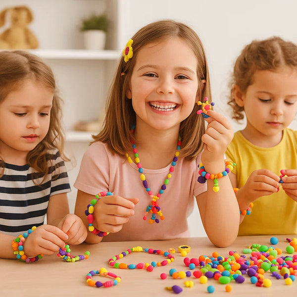 Bunte Pop-Perlen-Box